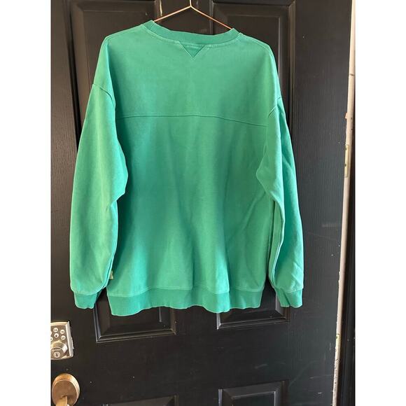 LILBETTER Green Crew Neckline Long Sleeves Graphic Print Sweatshirt Size XL - Picture 4 of 6